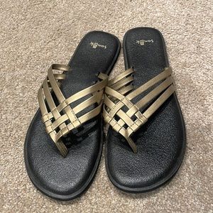 Sanuk Salty Yoga Mat Sandals, Size 7